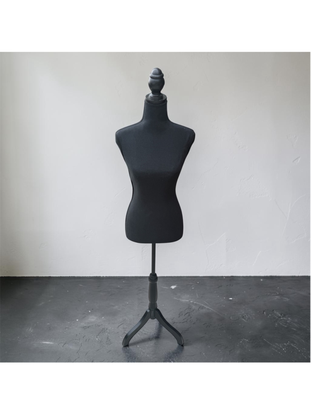 Female Unbranded Adjustable Mannequin Torso with Stand, One Size, Black
